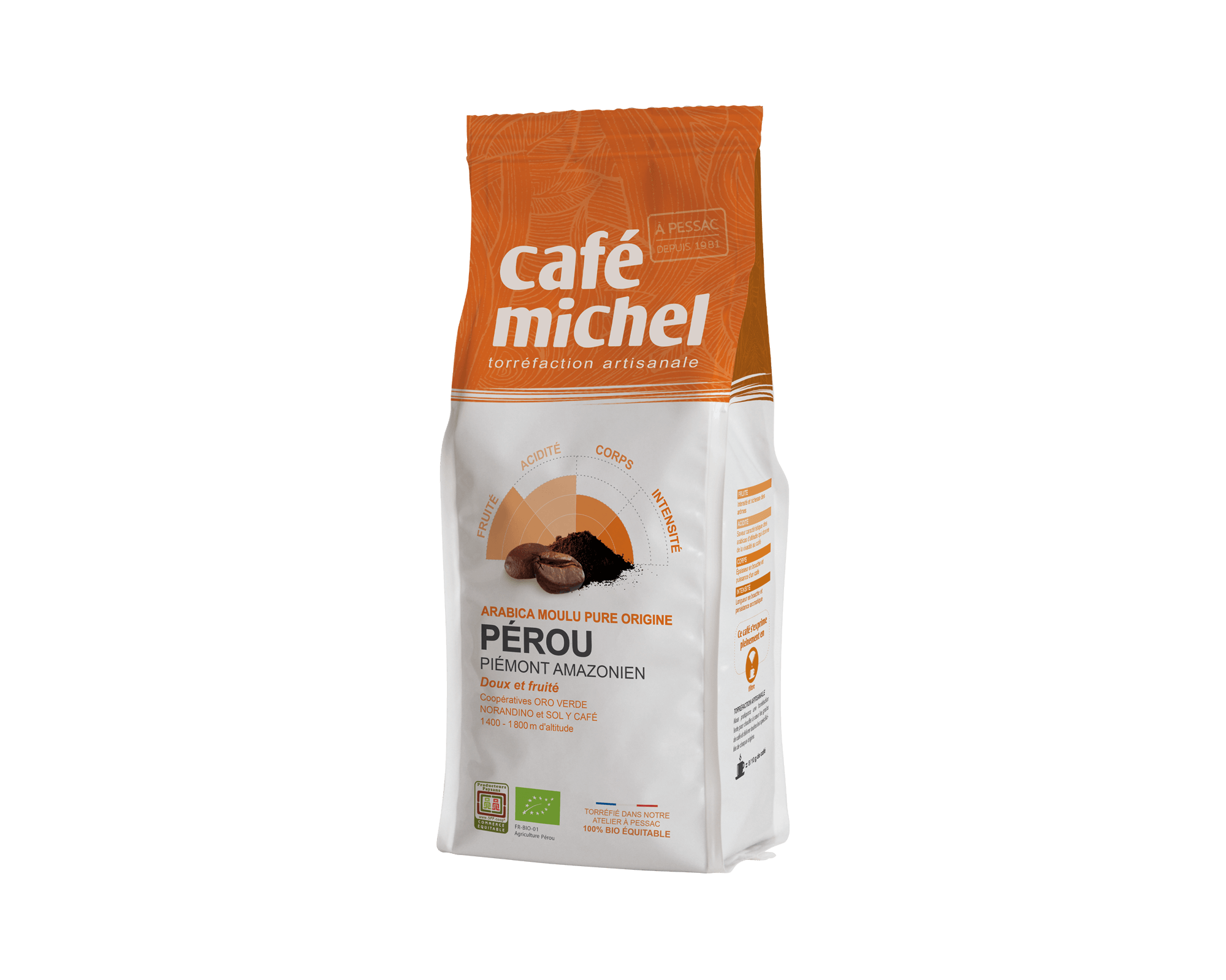 Pur arabica Congo Kivu Moulu biologique et équitable 250gr I Café Michel