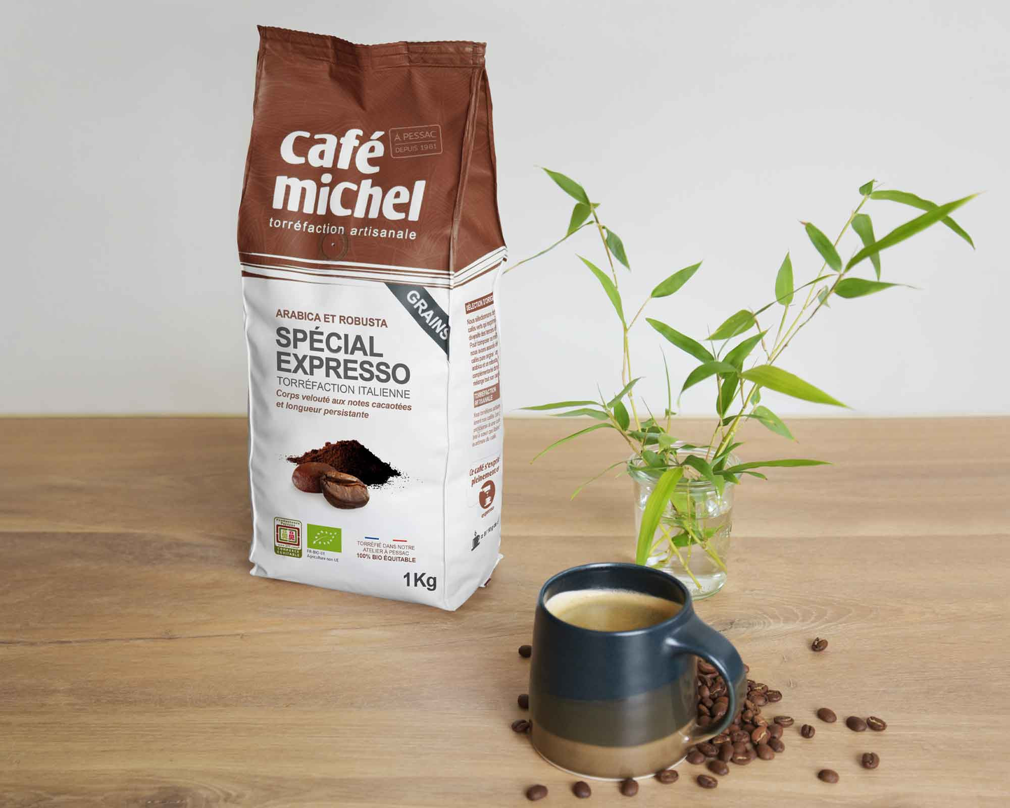 Spécial Expresso café grains biologique et équitable 1kg I Café Michel