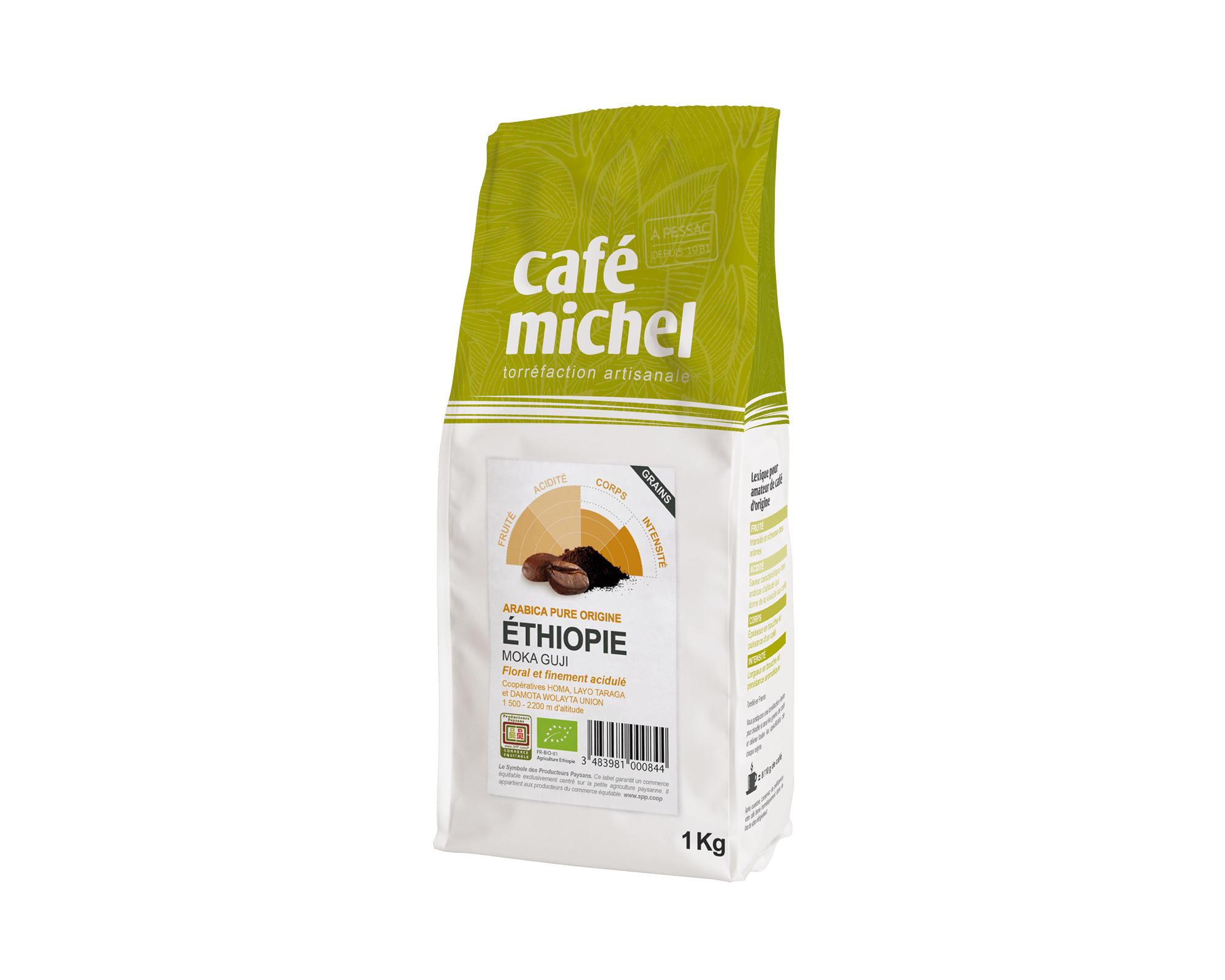Café Ethiopia Consuelo en grains, 1 kg : : Epicerie
