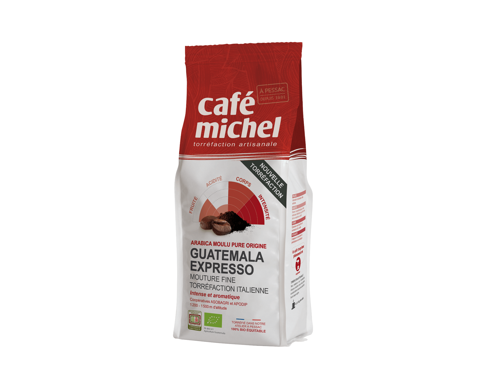 Pur arabica du Guatémala Moulu biologique et équitable 250gr I Café Michel
